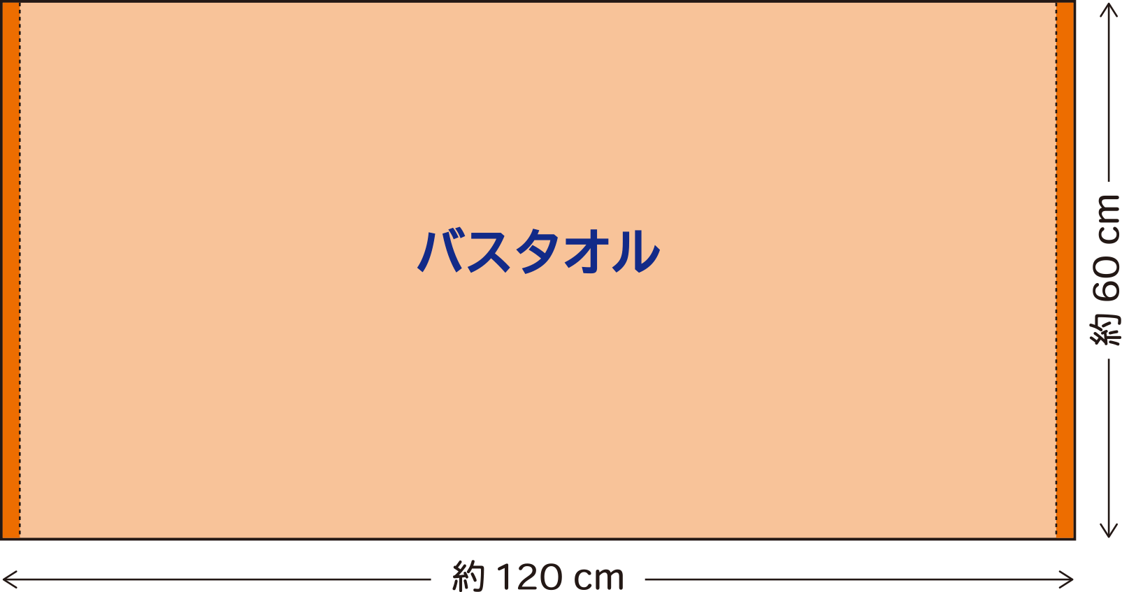 バスタオル:60×120cm